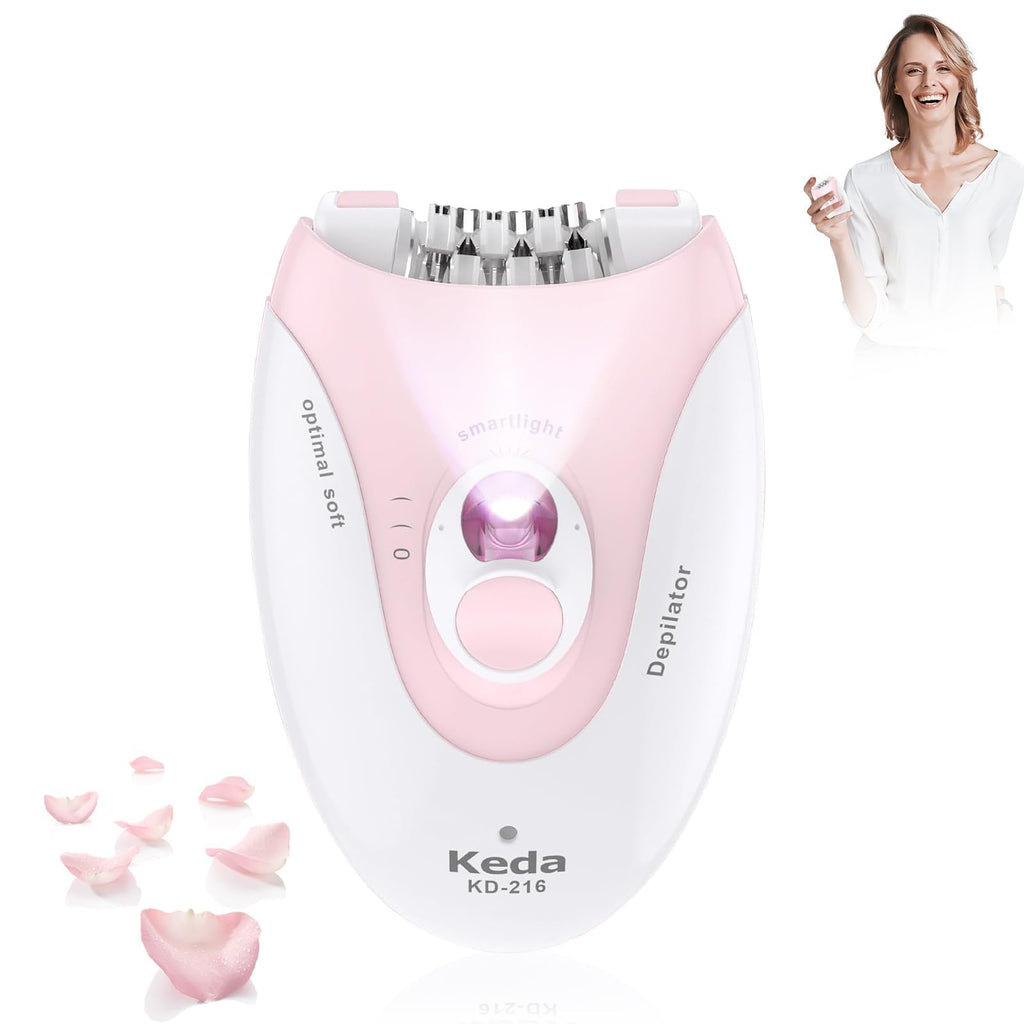 Facial Epilator with LED Light Two Speed Hair Removal Device A865