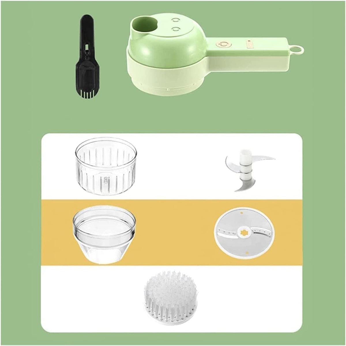 4 in 1 Portable Rechargeable Wireless Electric Vegetable Cutter X1237