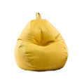 Washable Soft Bean Bag Chair Cover Only 110 * 120cm Yellow M17610