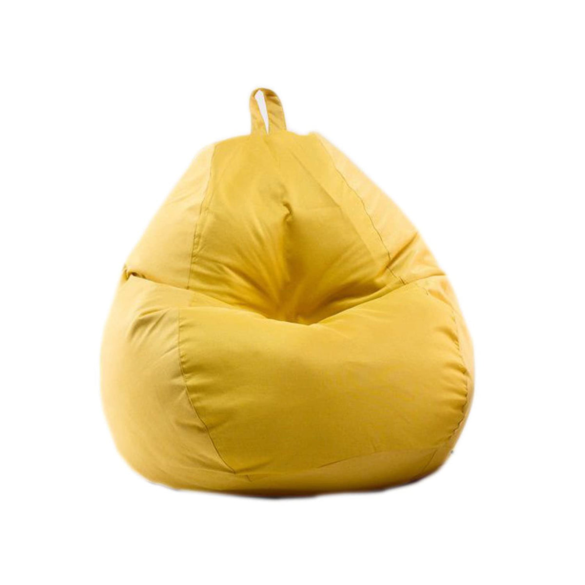 Washable Soft Bean Bag Chair Cover Only 110 * 120cm Yellow M17610
