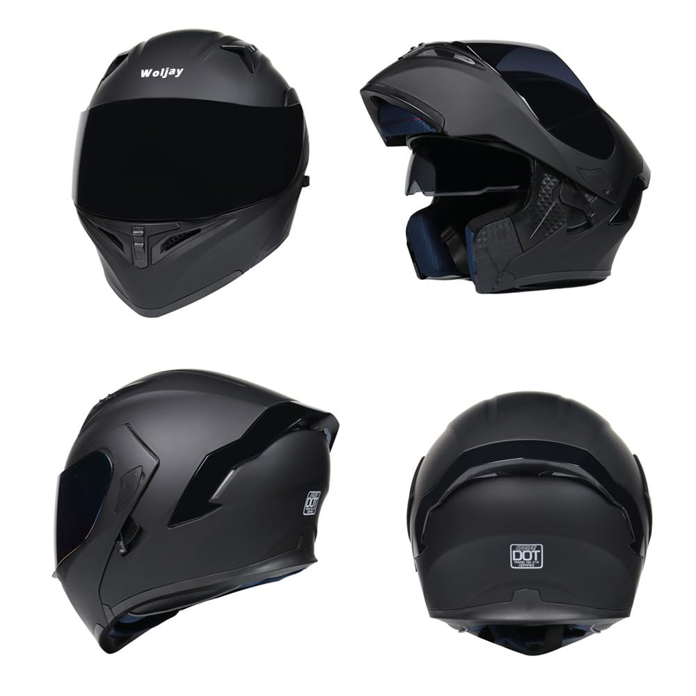 Flip Up Modular Motorcycle Helmet Dual Visor I39888