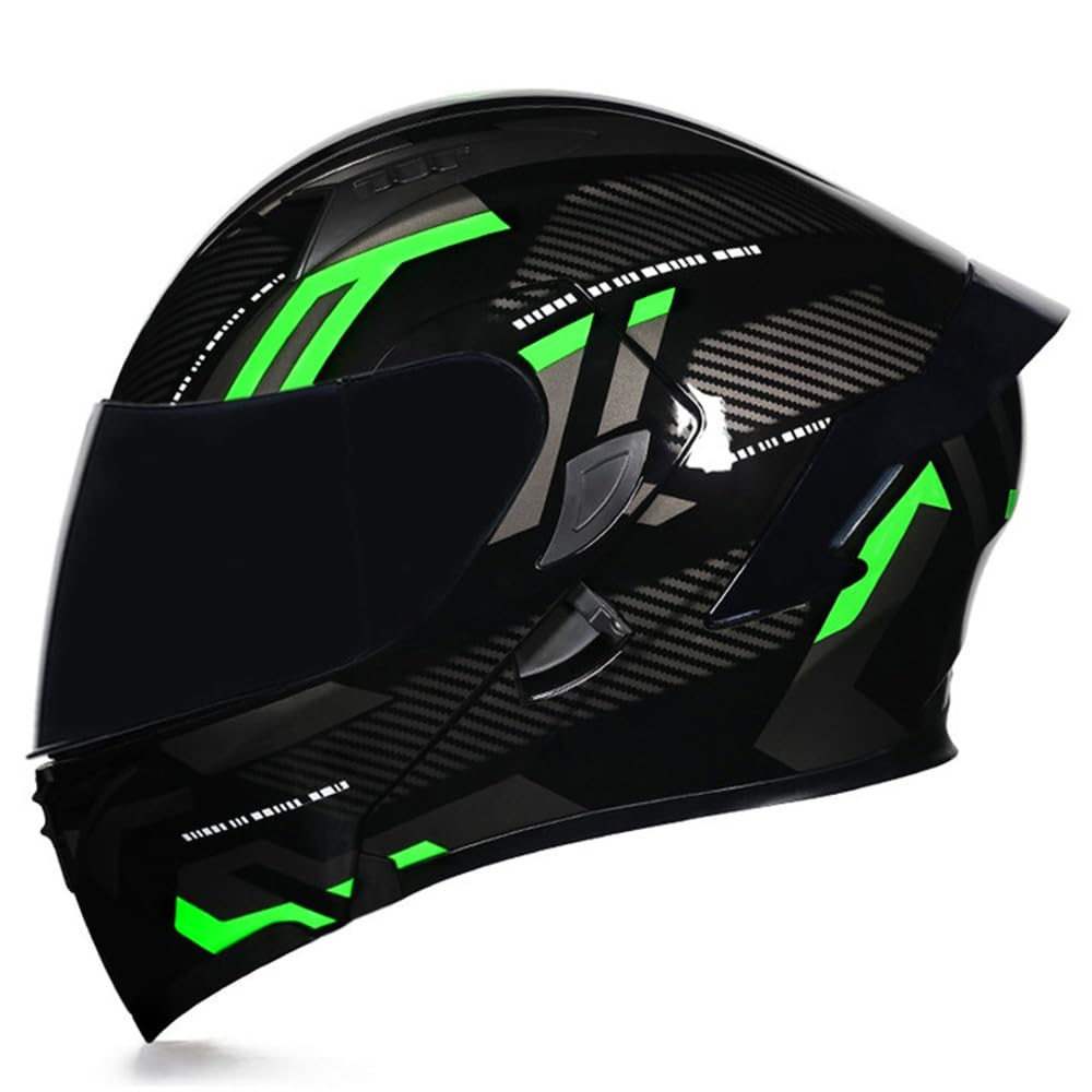 Flip Up Modular Motorcycle Helmet Dual Visor I39888
