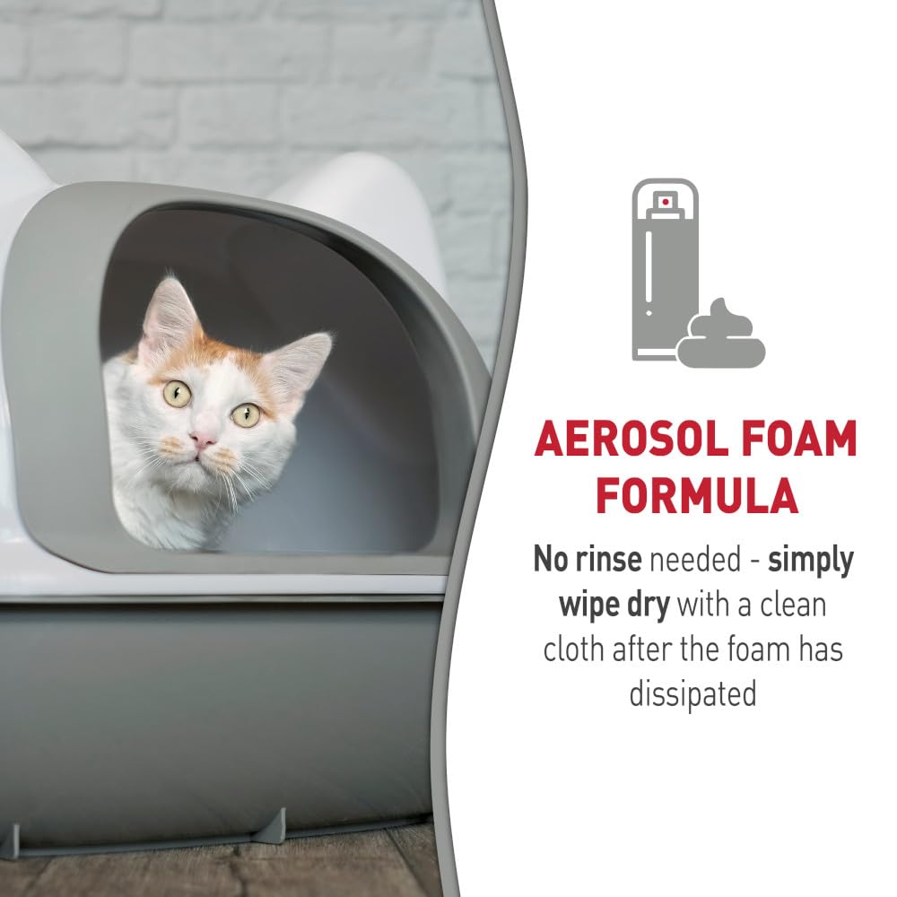 Cat Litter Box Cleaner Foam 17.5 oz 4 Pack P821889