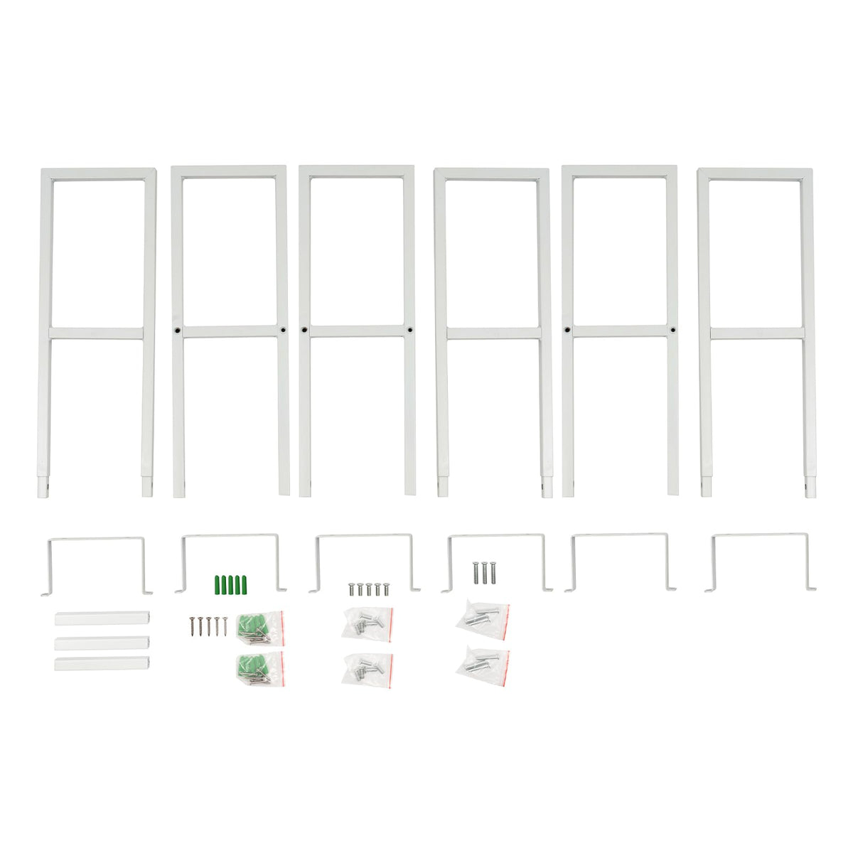 34 Inch Wall Mount Media Storage Rack, 3 pcs CD DVD Organizer Metal Shelf, White Z645