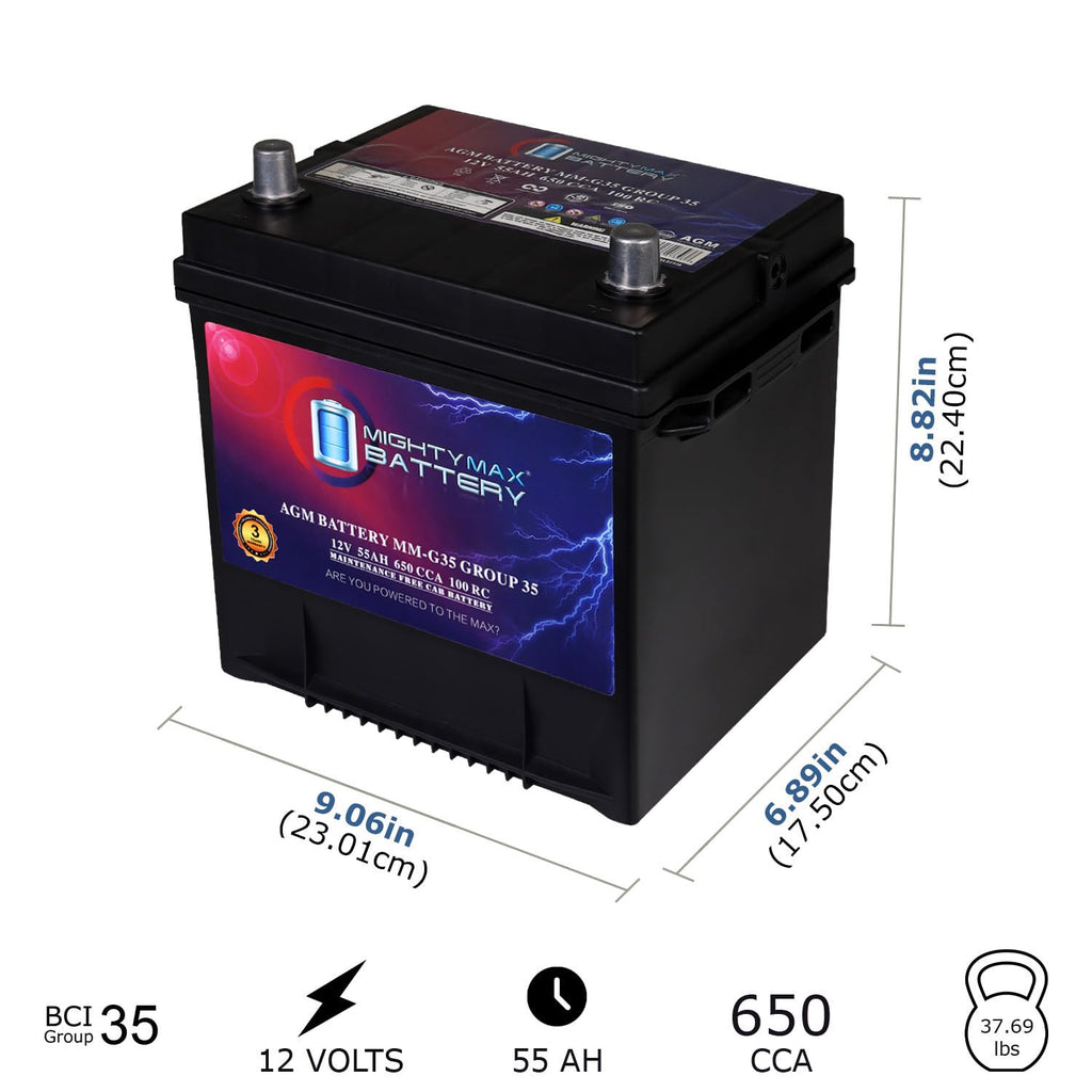 12V 55Ah AGM Replacement Battery V685