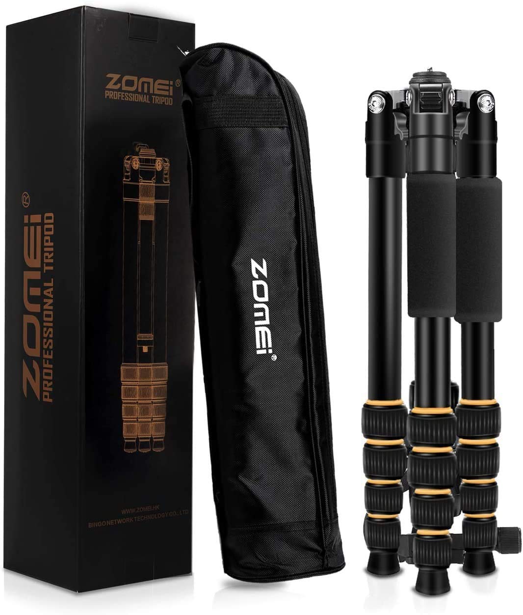 Camera Tripod with Ball Head Quick Release Plate and Carrying Case V774491