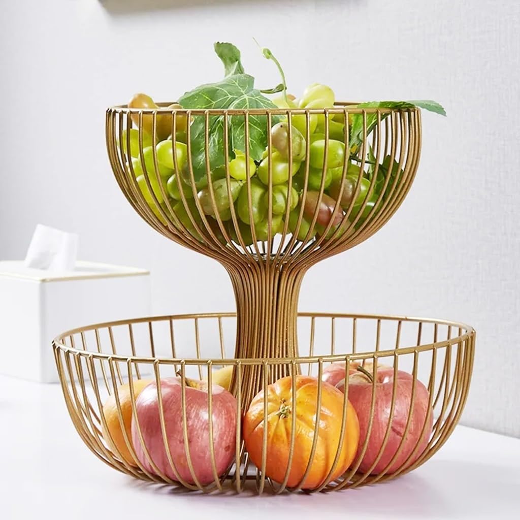 2 Tier Large Capacity Fruit Basket F61689