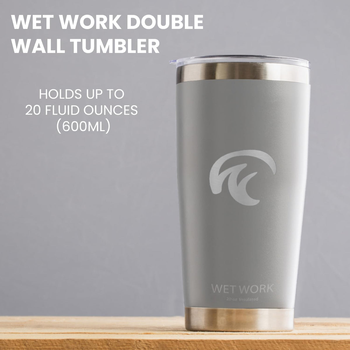 20 oz Stainless Steel Insulated Tumbler with Leak Proof Lid Q477