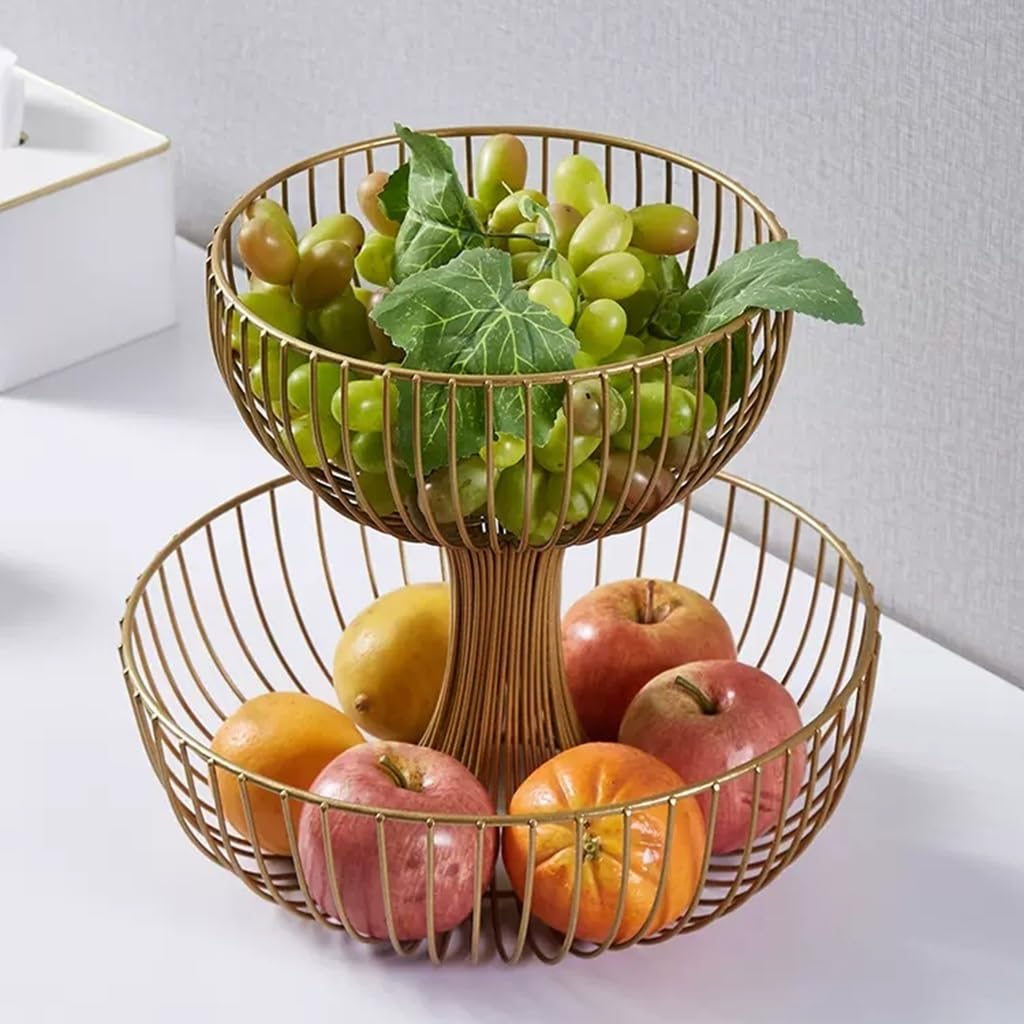 2 Tier Large Capacity Fruit Basket F61689