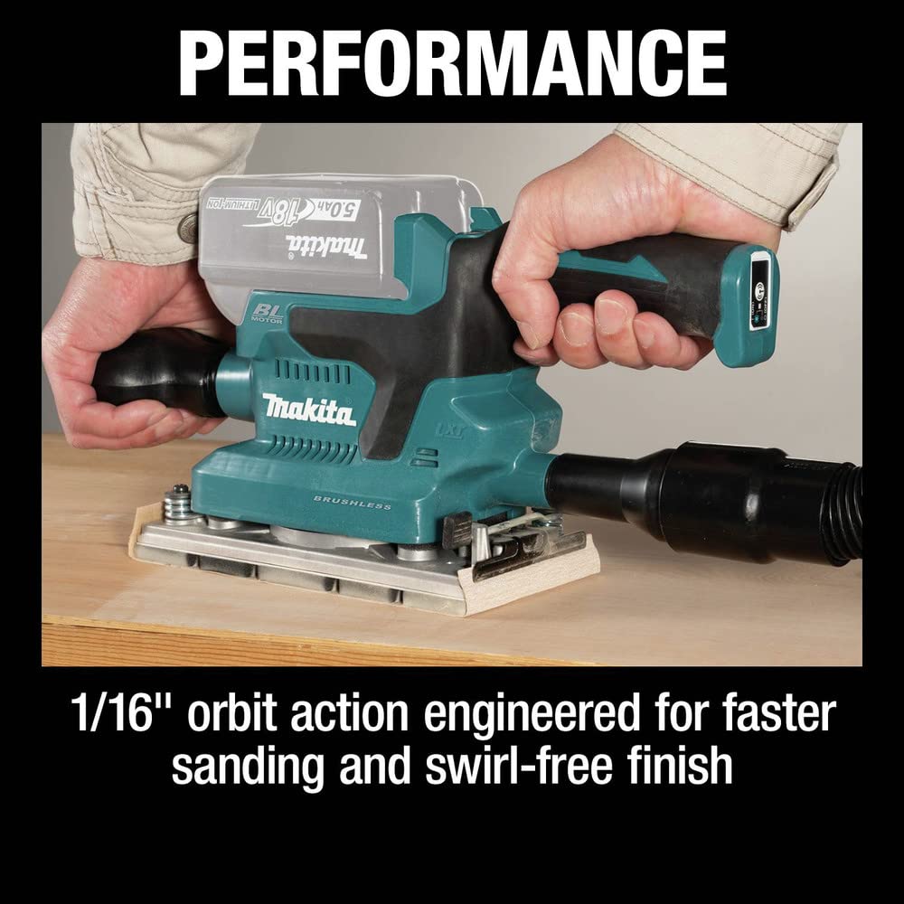 18V Brushless Cordless 1/3 Sheet Finishing Sander V3372