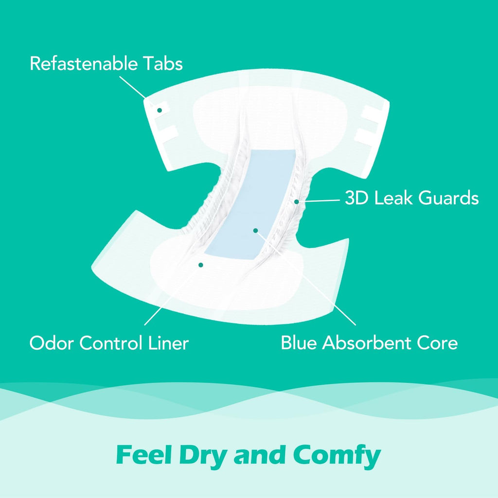 Adult Diapers L 15 Count & Overnight Adult Diapers L 12 Count G373