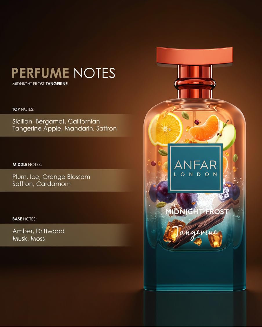 Tangerine Eau de Parfum 100ml Citrus Amber Musk Fragrance E310