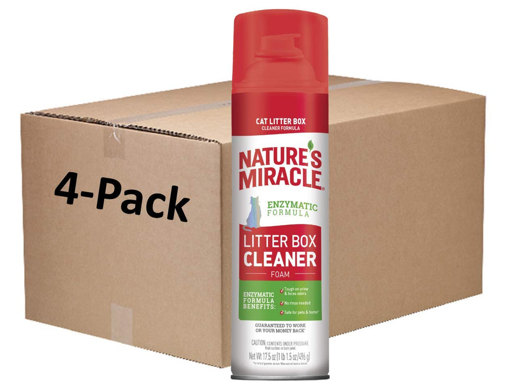 Cat Litter Box Cleaner Foam 17.5 oz 4 Pack P821889