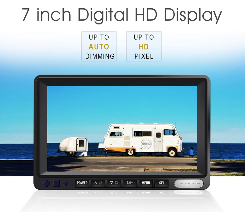 1080P Wireless Backup Camera System Kit with 7'' LCD Monitor Y557134