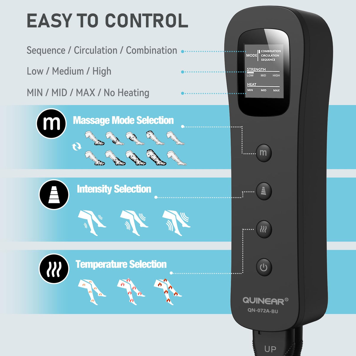 Leg Massager with Heat and Compression R86578