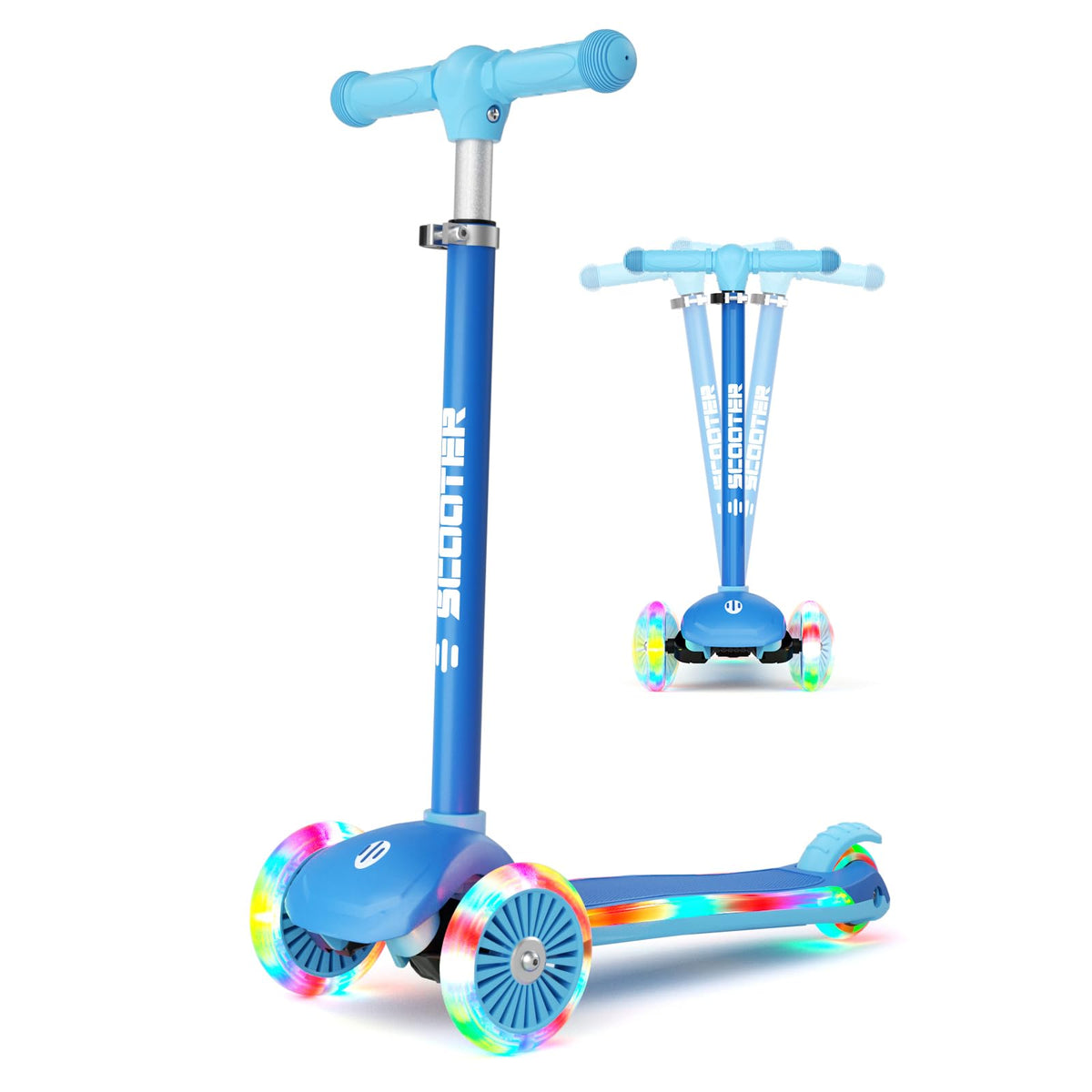 3-Wheel Kids Scooter with Light-Up Wheels K52065