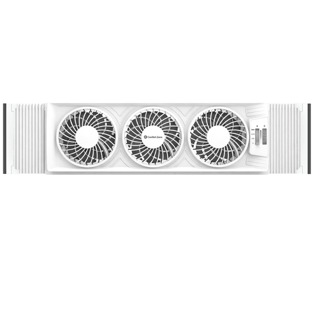 Triple Window Fan with 3-Speeds & Expandable Width B847636