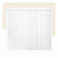 Vertical Blinds Oxford White Vinyl 78" W x 84" H T241513