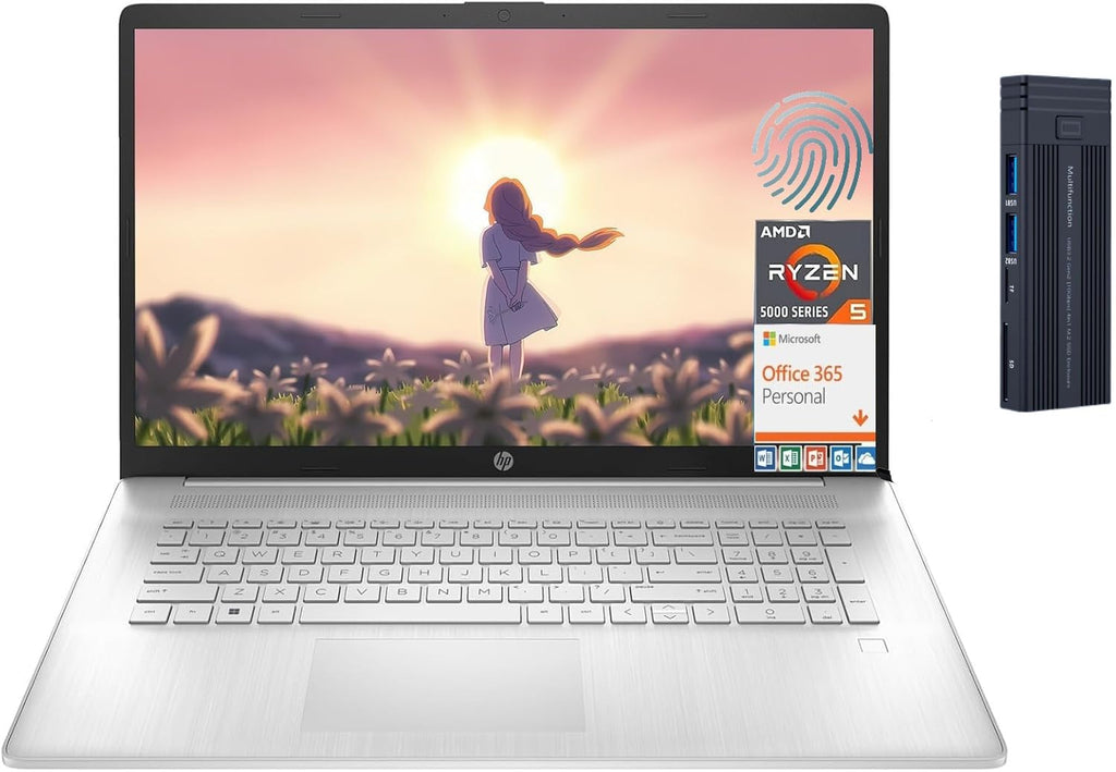 17.3" Full HD Laptop AMD Ryzen 5 16GB RAM 1TB SSD Silver Q236079