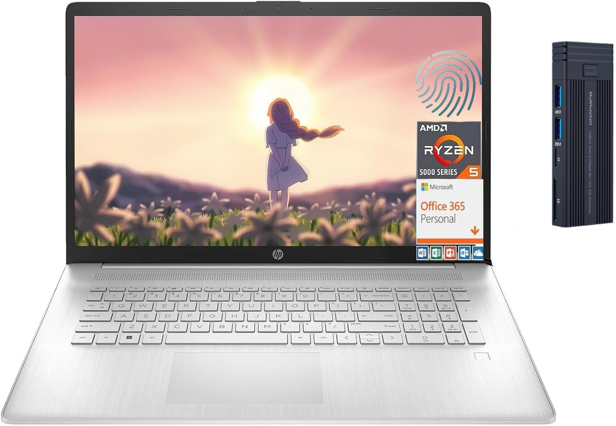 17.3" Full HD Laptop AMD Ryzen 5 16GB RAM 1TB SSD Silver Q236079