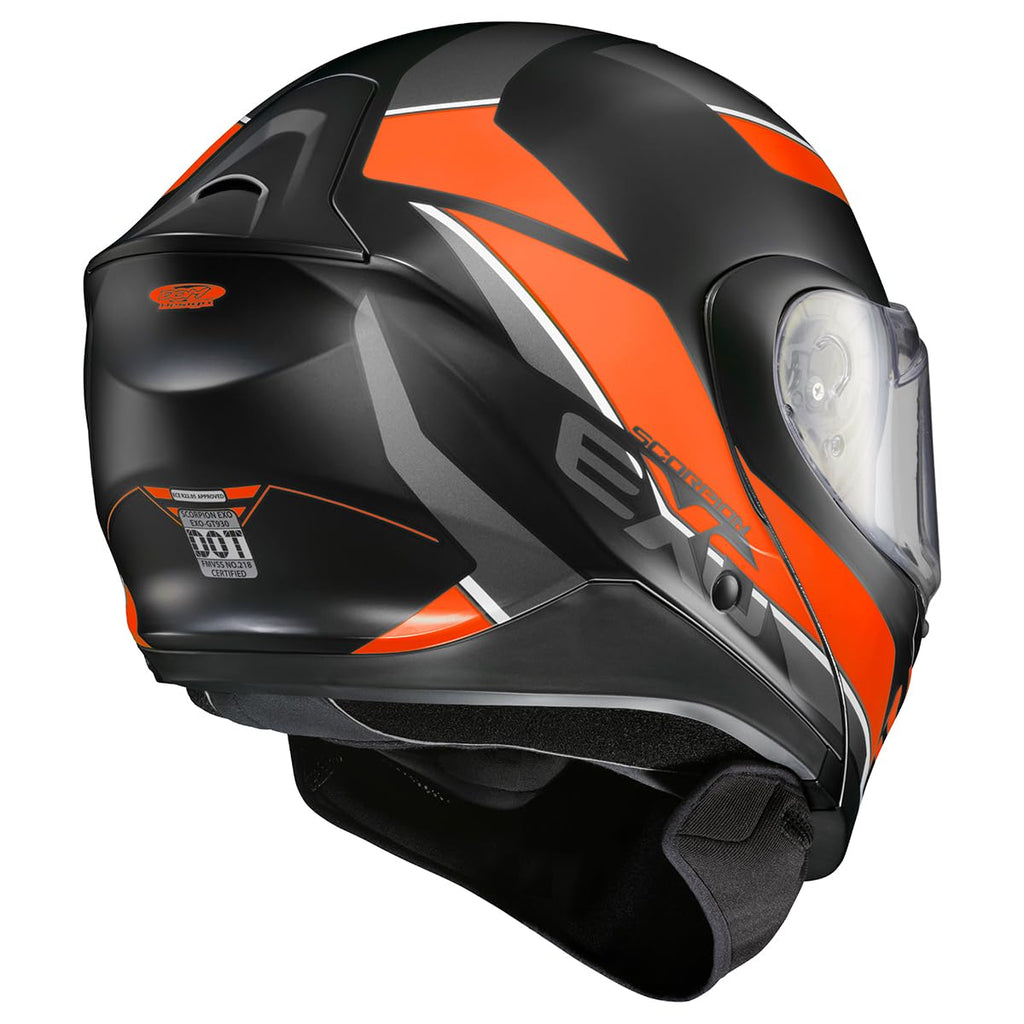 Orange Large Modular Snowmobile Helmet J2593