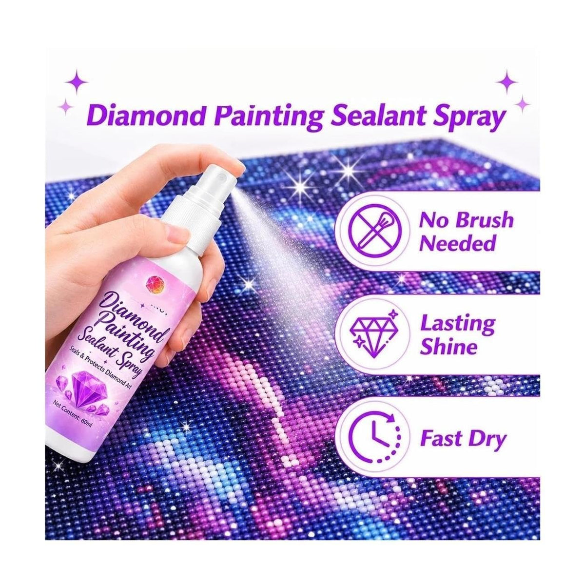 Diamond Painting Sealant Spray 4 Pack Q151