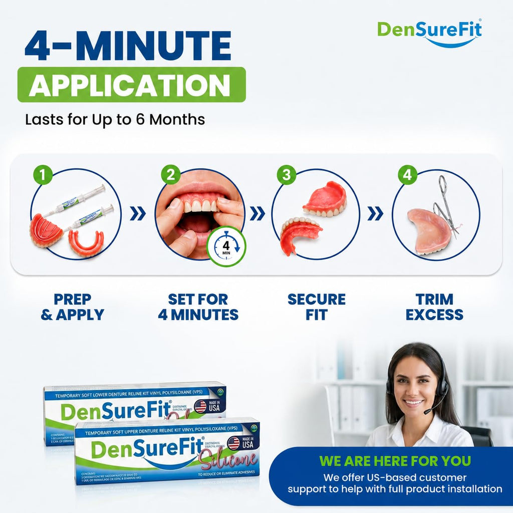 Upper Denture Reline Kit Soft Silicone Liner B8303