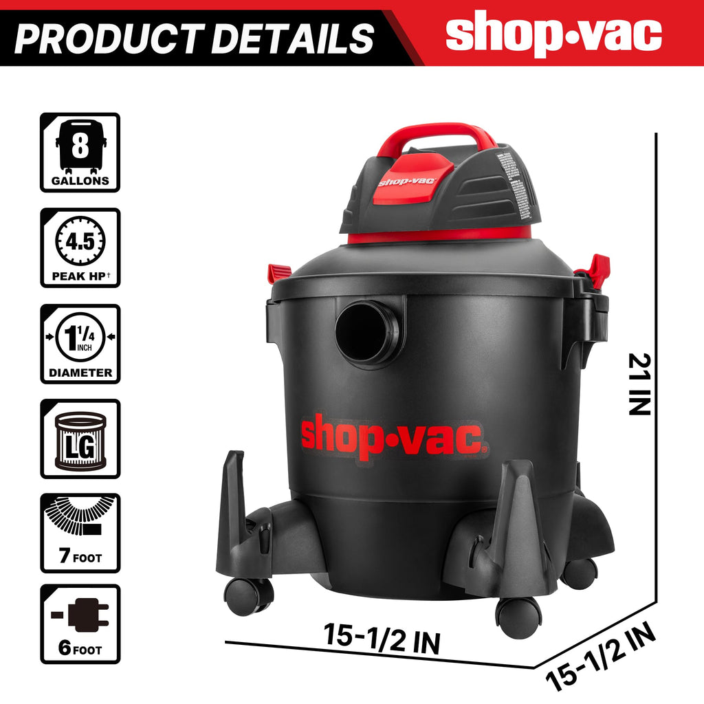 8 Gallon Wet/Dry Vacuum with Blower P947