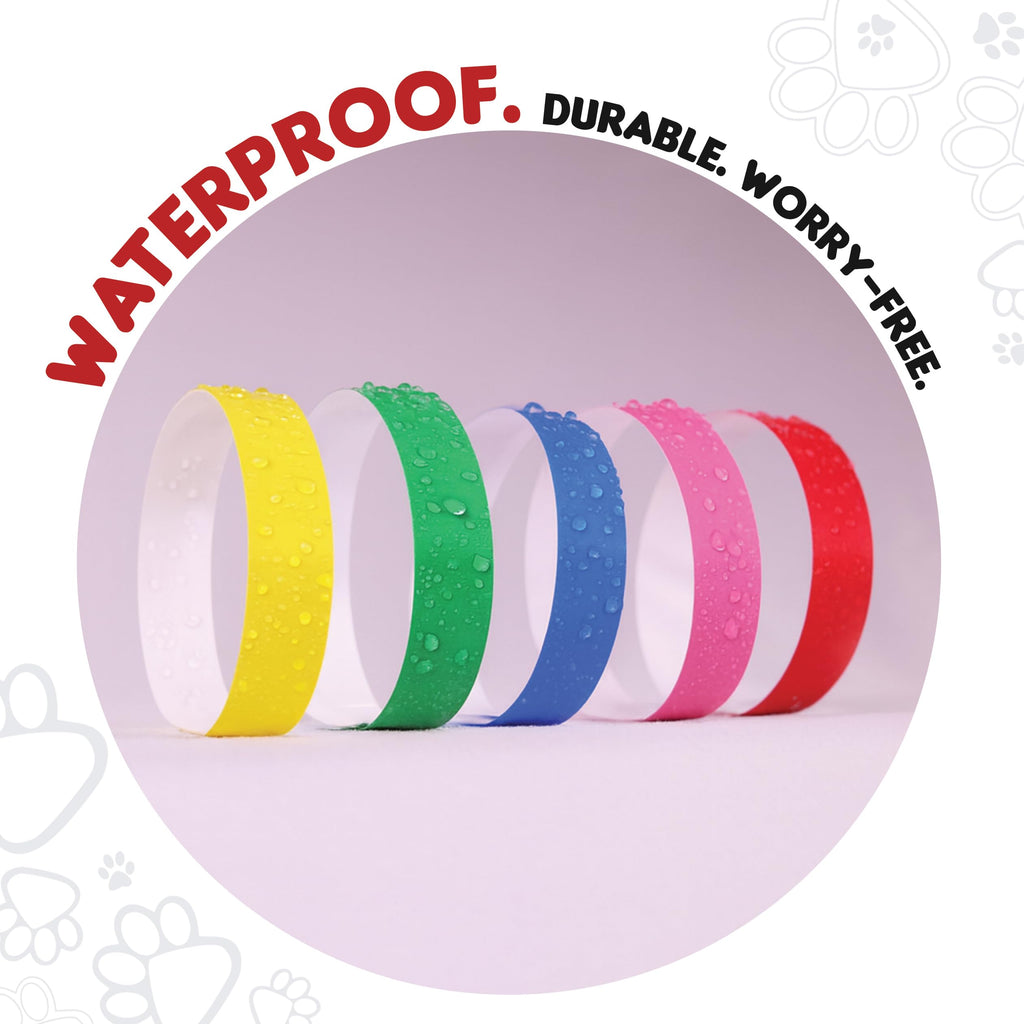 20 Inch 500 Count Waterproof Writable Tear-Resistant Pet ID Collars R499566