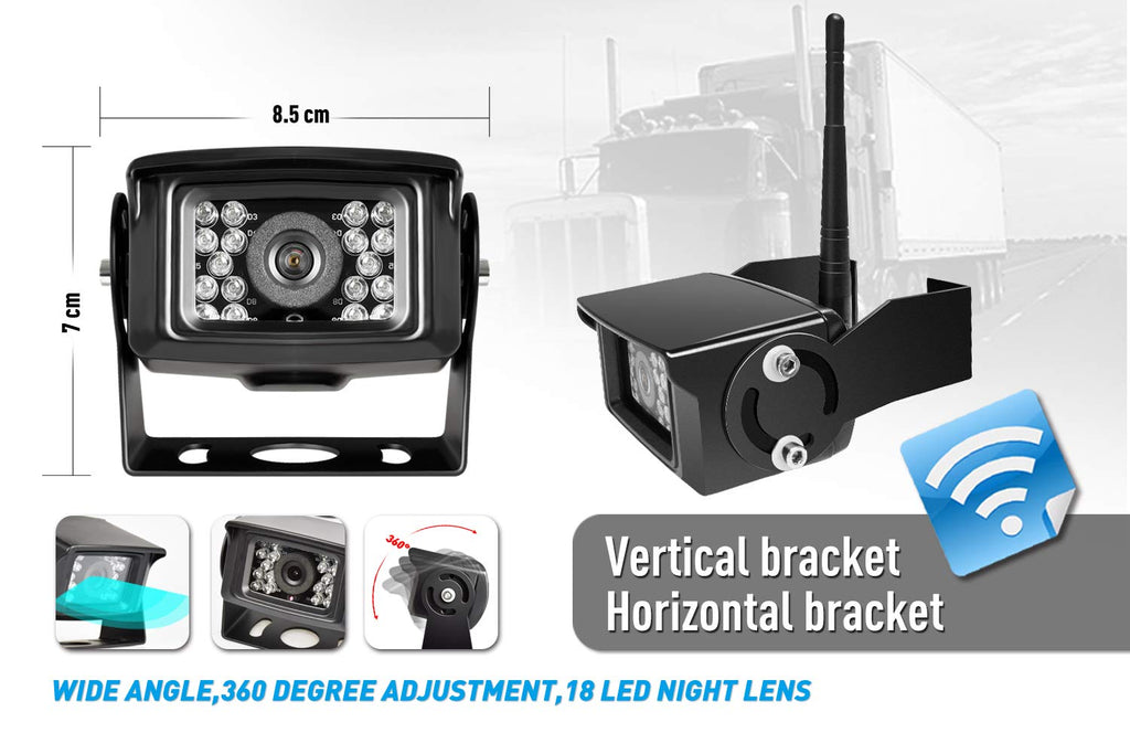 1080P Wireless Backup Camera System Kit with 7'' LCD Monitor Y557134
