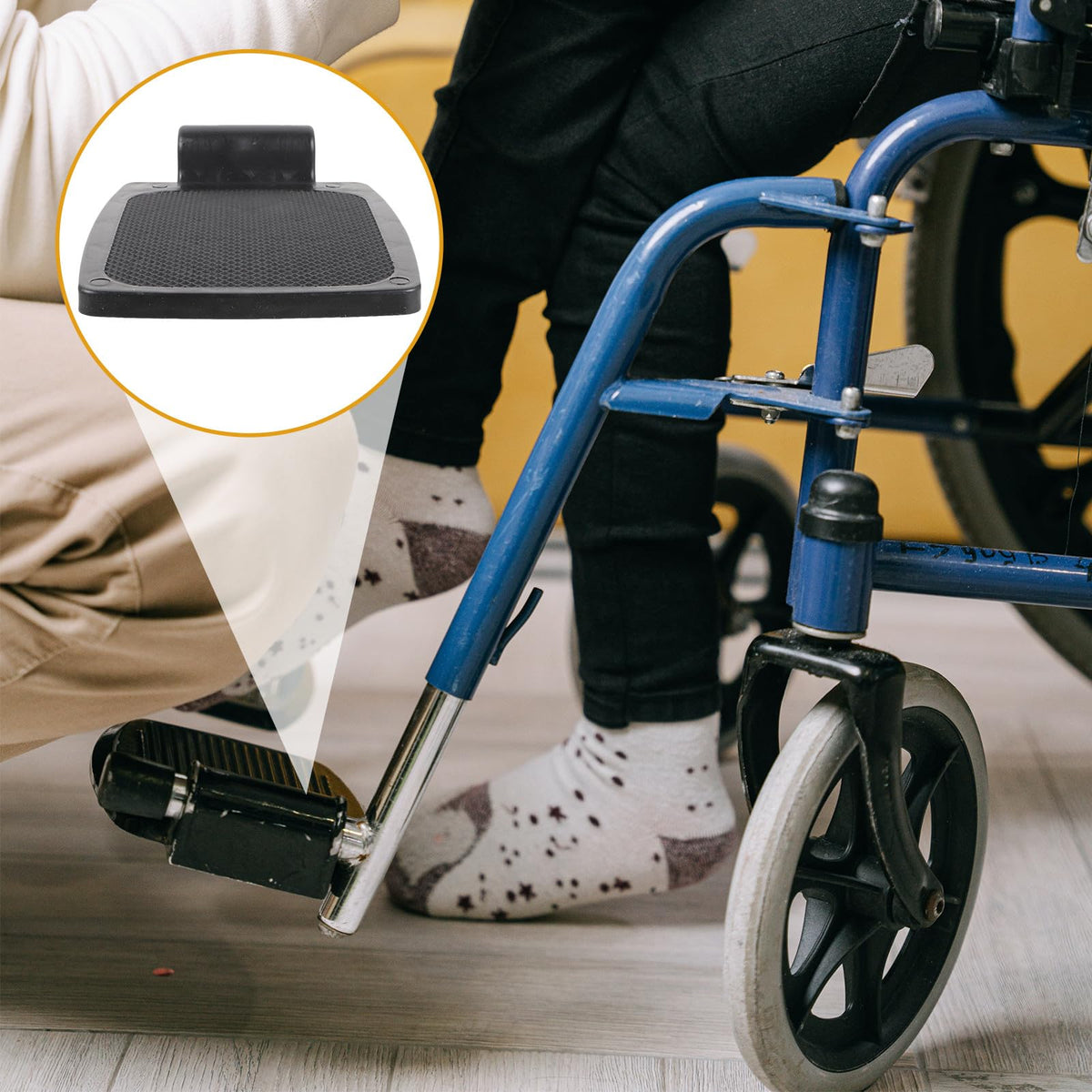 Plastic Wheelchair Footrest 1 Pair J416