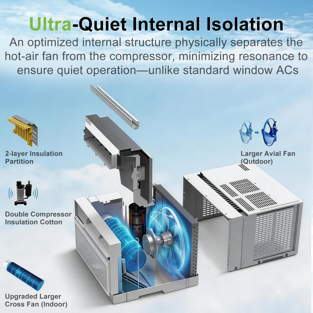 WiFi Enabled 10,000 BTU Smart Inverter Window Air Conditioner N716756