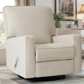 Beige Swivel Rocker Recliner Chair Y2902