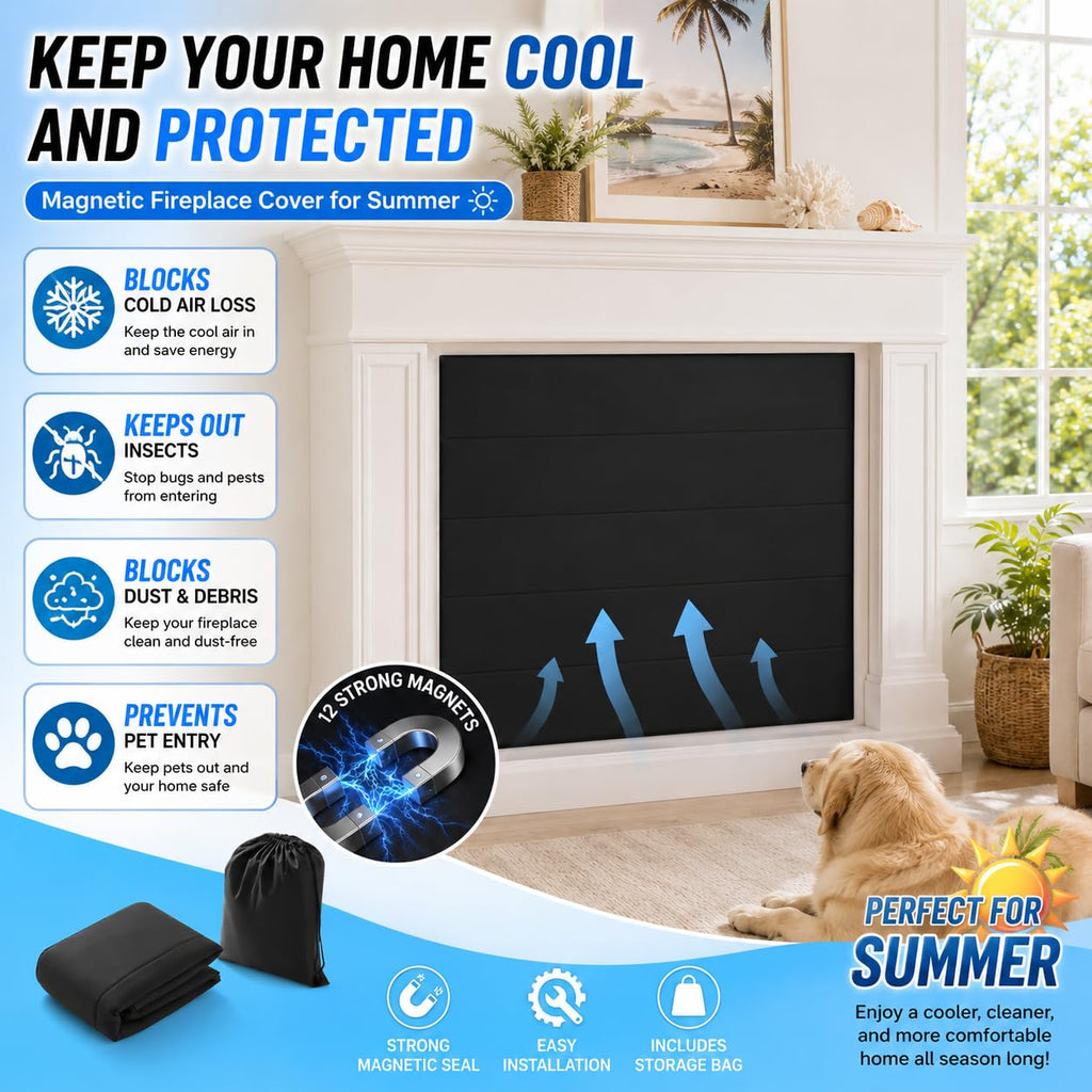 Magnetic Fireplace Cover 36x24 Inch D14347