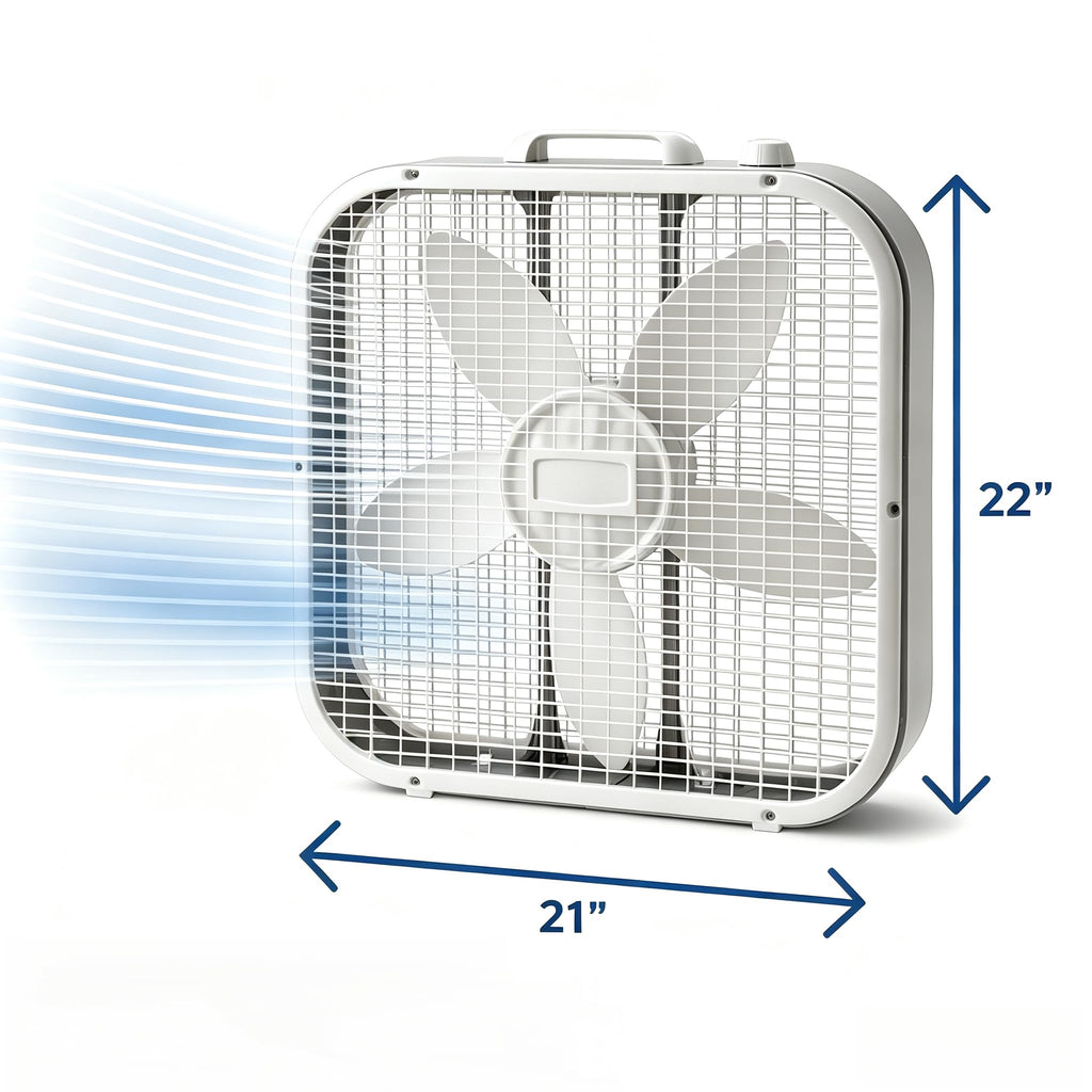 20 Inch 3 Speed Box Fan Y79346