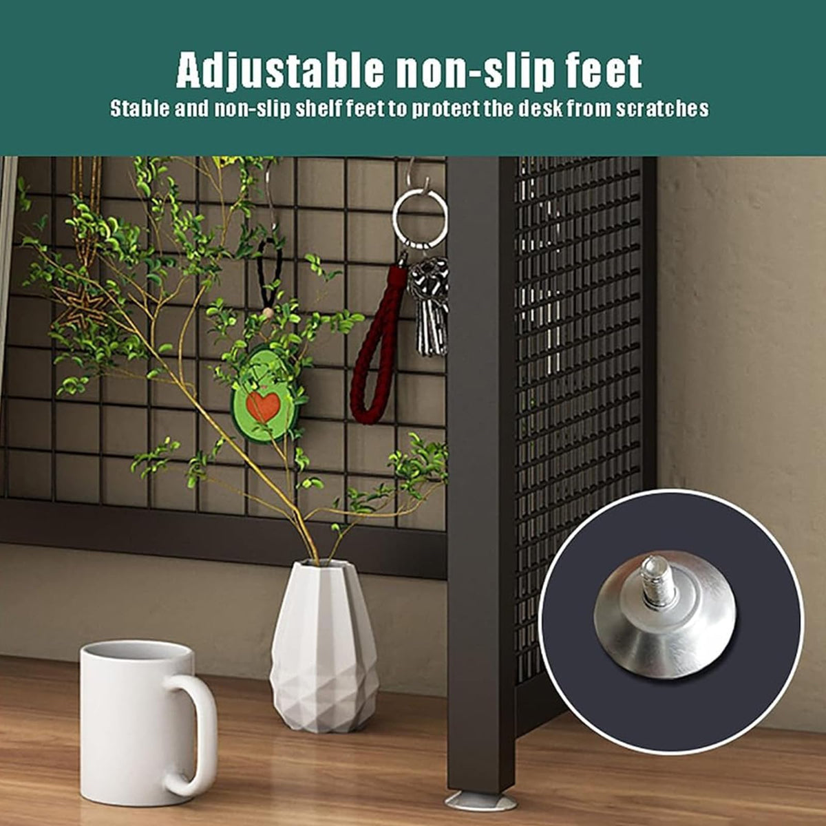 Adjustable 3-Tier Wooden Desktop Bookshelf Organizer Rack B17796