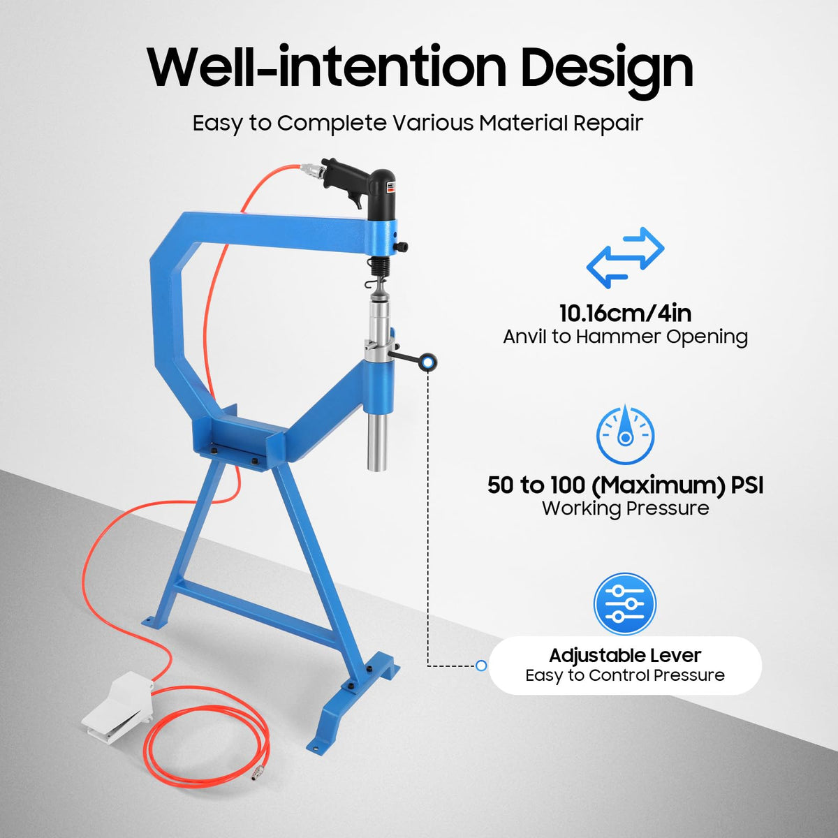 Pneumatic Planishing Hammer with Dies U580
