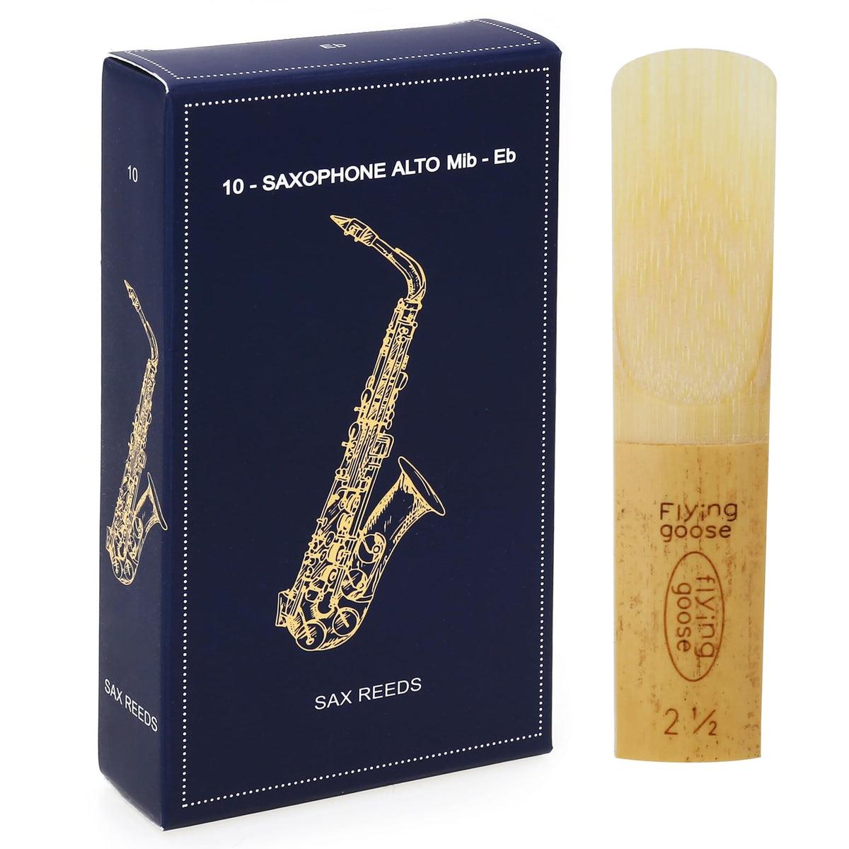 Alto Saxophone Reeds Strength 2.5 Natural Cane 10-Pack R944564