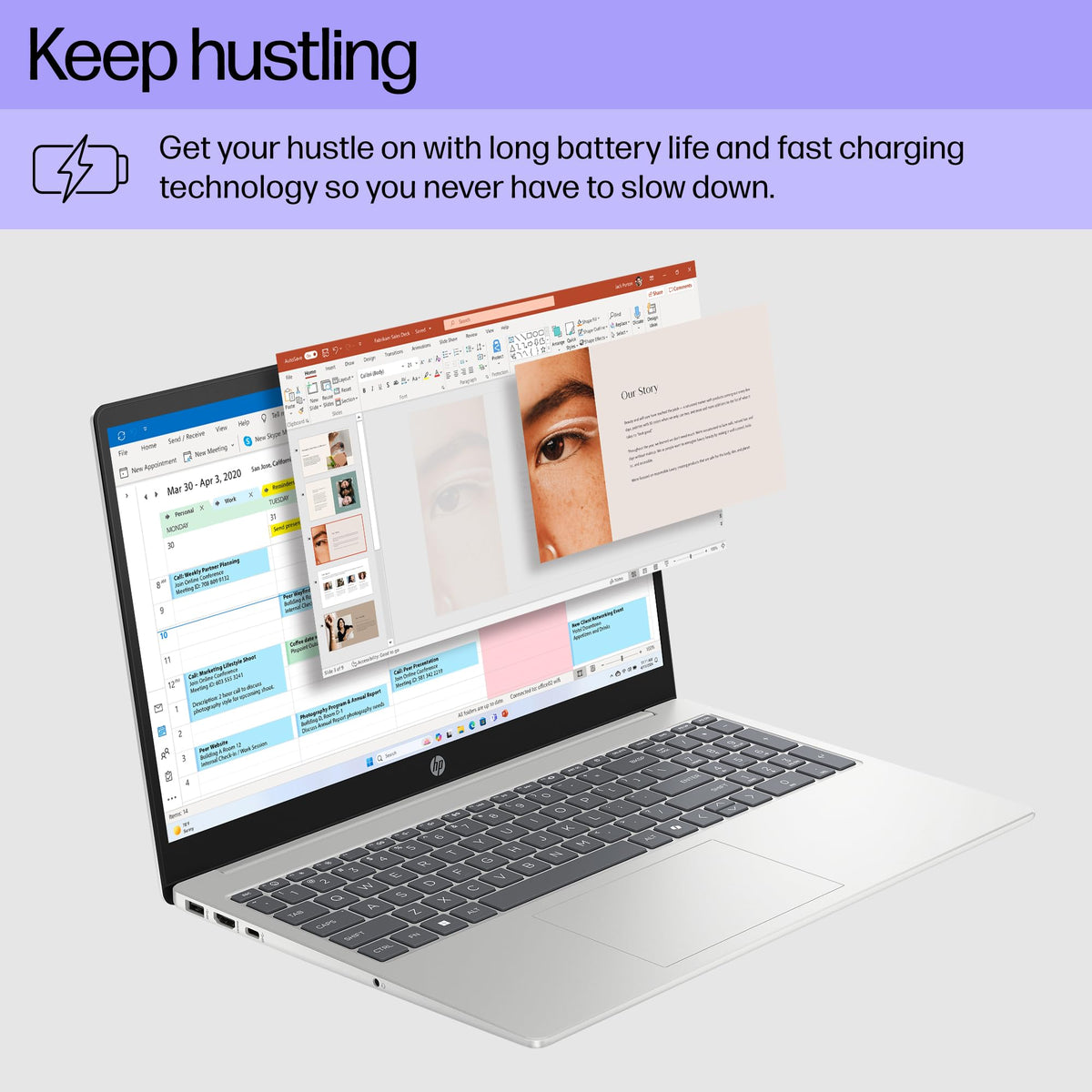15.6 inch Laptop, AMD Ryzen 7, 8 GB RAM, 512 GB SSD, Natural Silver H513