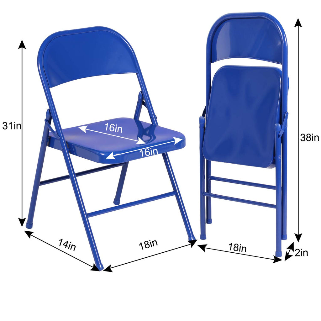 Metal Folding Chairs 4 Pack I8132