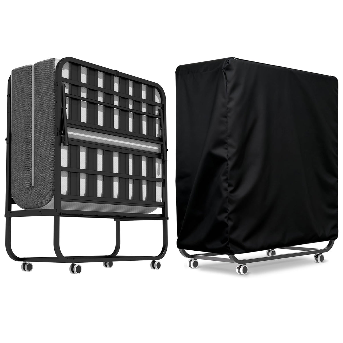75"x38" Folding Bed with Mattress S610042