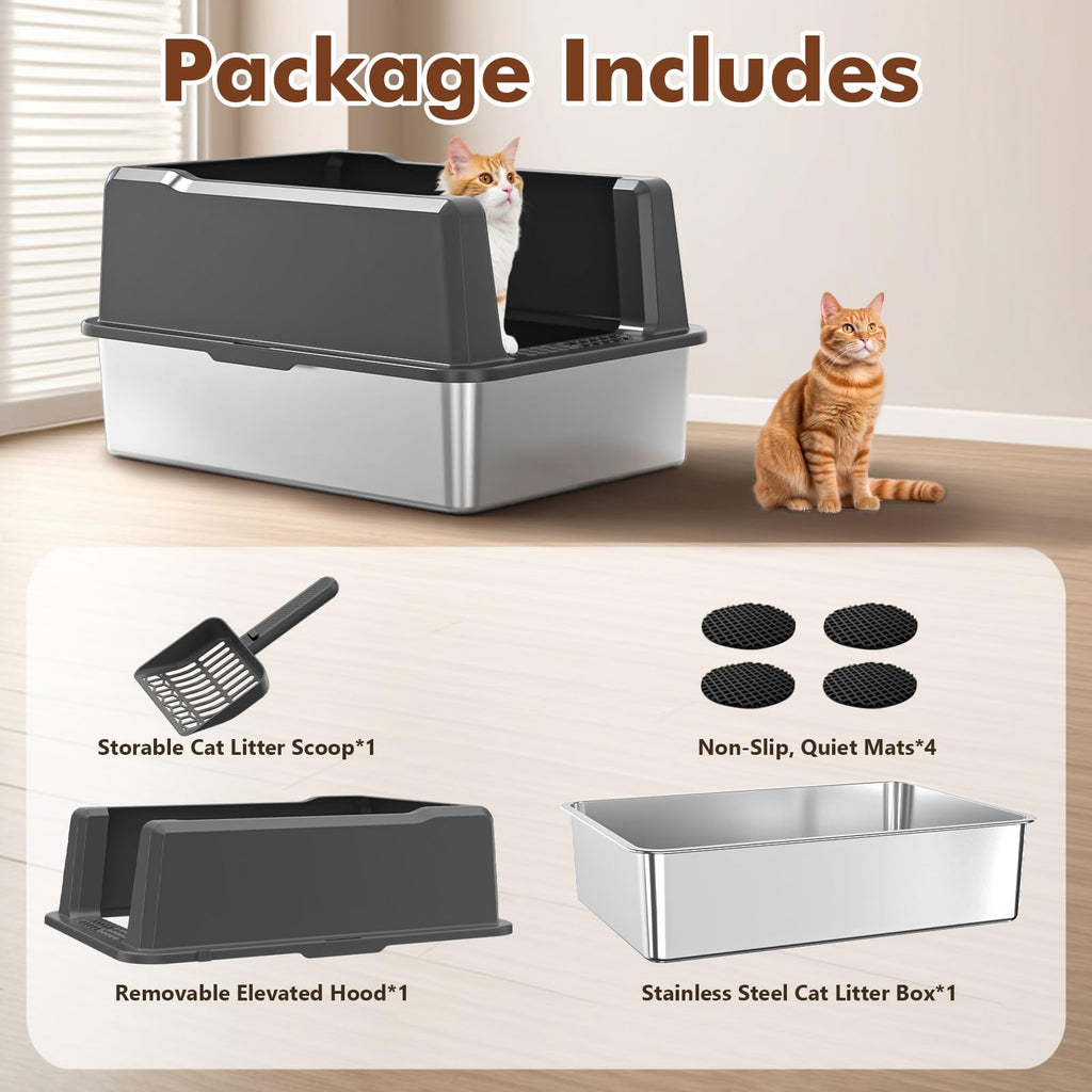Extra Large Stainless Steel Litter Box V39999