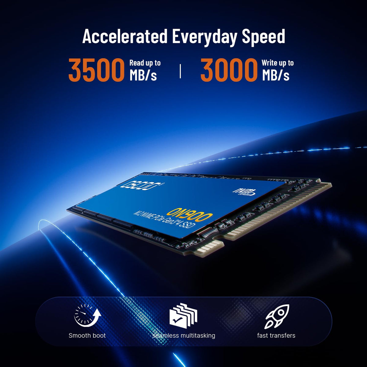 1TB PCIe Gen3.0x4 NVMe M.2 2280 SSD S9022