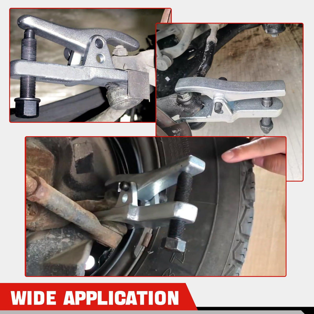 Heavy Duty Disc Brake Caliper Tool Set & Ball Joint Separator Tool Kit I87576