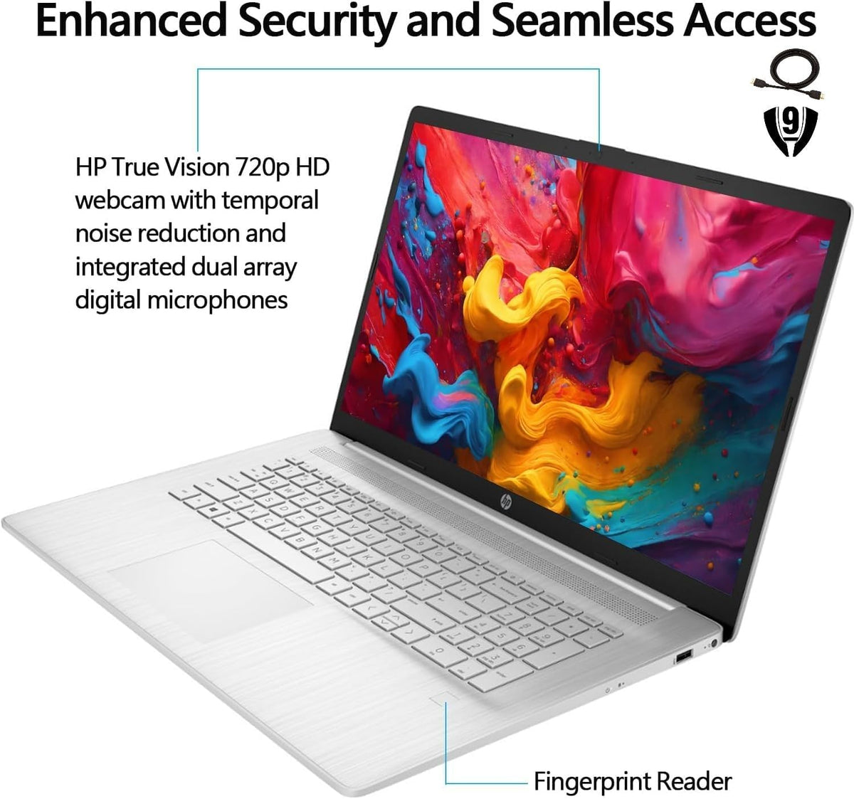 17.3" Full HD Laptop AMD Ryzen 5 16GB RAM 1TB SSD Silver Q236079