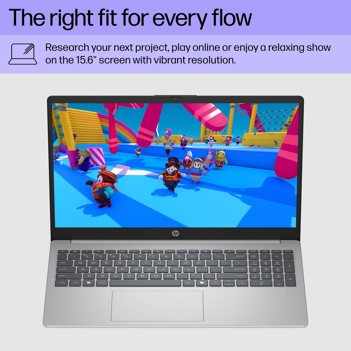 15.6 inch Laptop, AMD Ryzen 7, 8 GB RAM, 512 GB SSD, Natural Silver H513