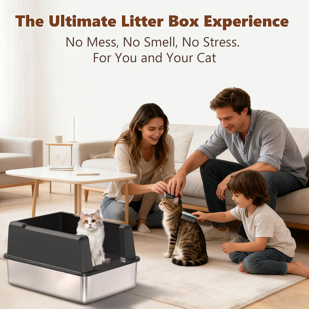 Extra Large Stainless Steel Litter Box V39999