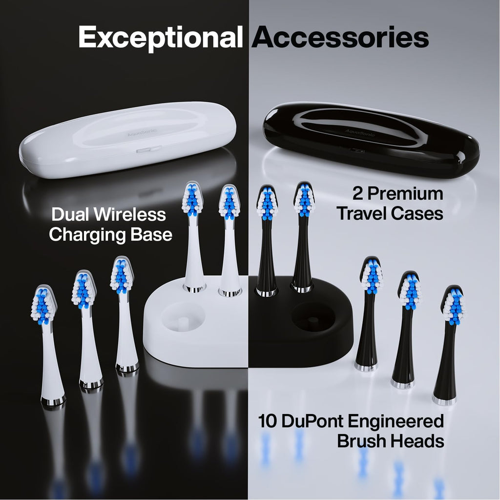 Electric Toothbrushes with 3 Modes and 10 Brush Heads K4782