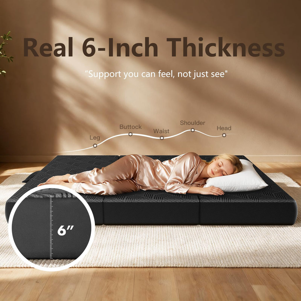 6 Inch Full Trifold Mattress U5819