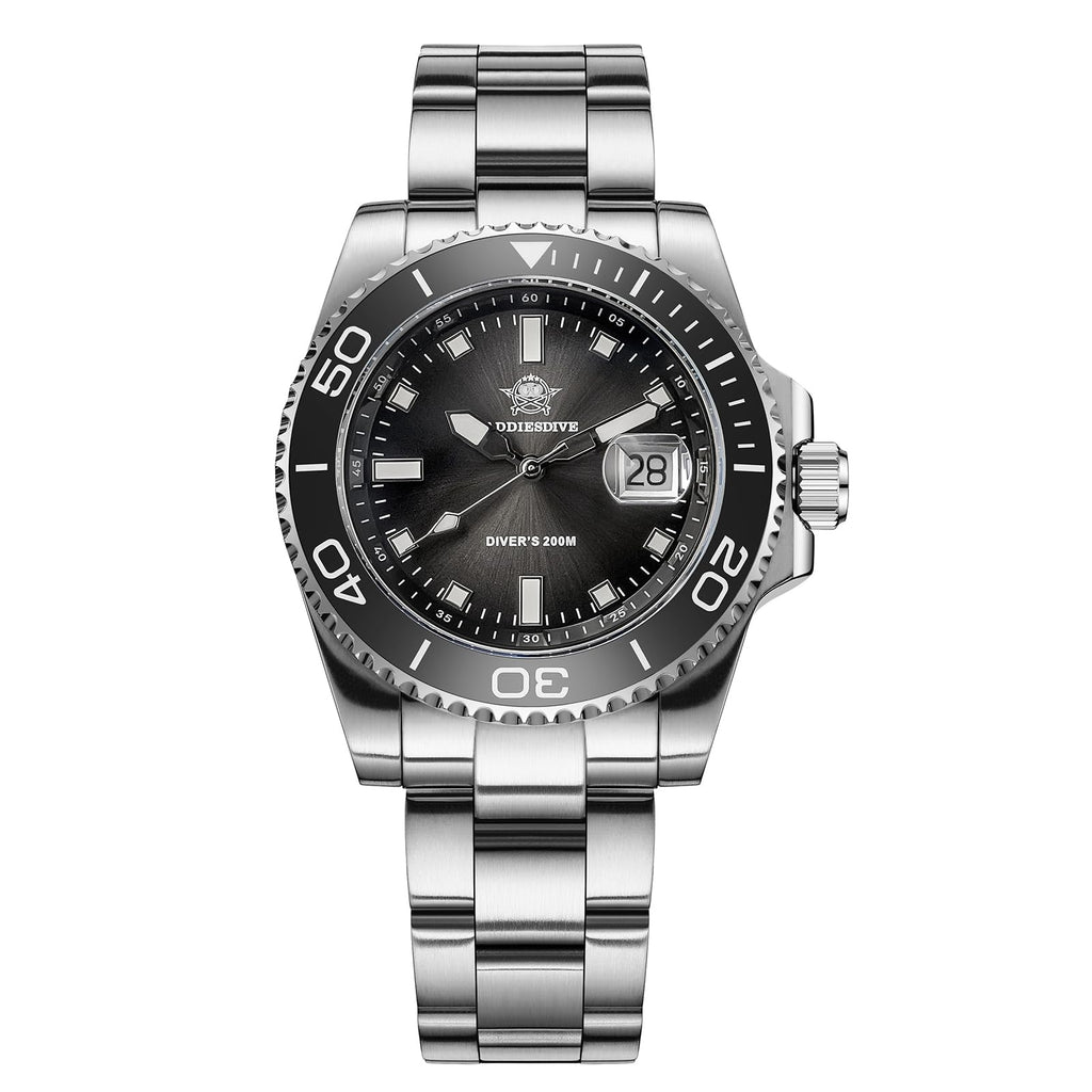 41 MM Mens Dive Watch Quartz Movement 200 M Waterproof Luminous Analog Gradient Dial Z925